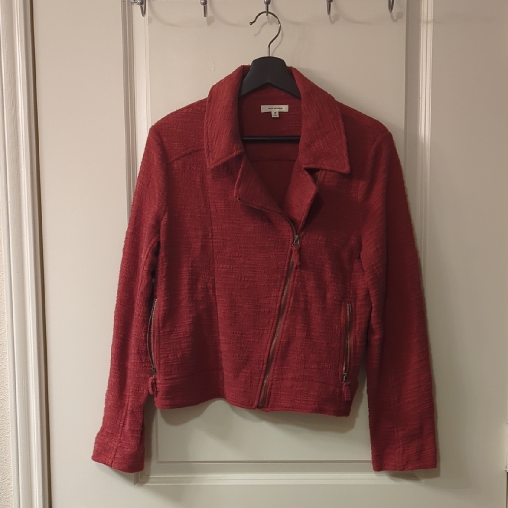 Max Studio Textured Red Blazer